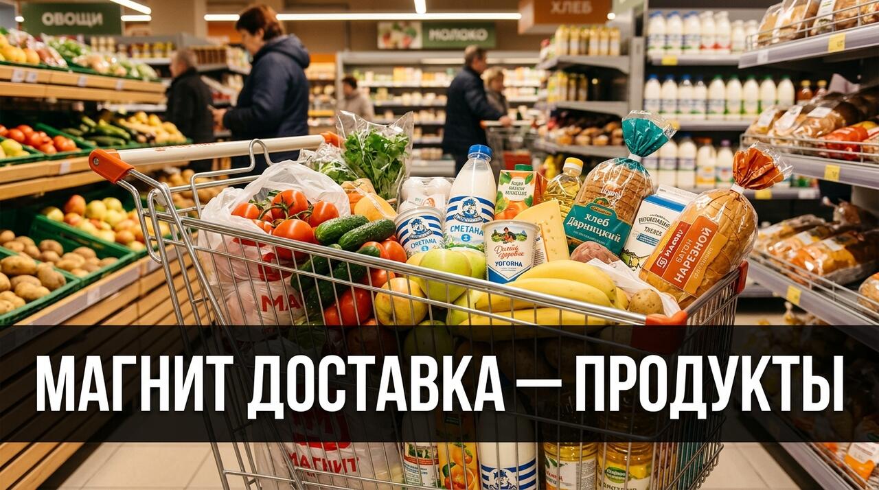 Магнит Доставка — корзина свежих продуктов за 15–30 минут на дом