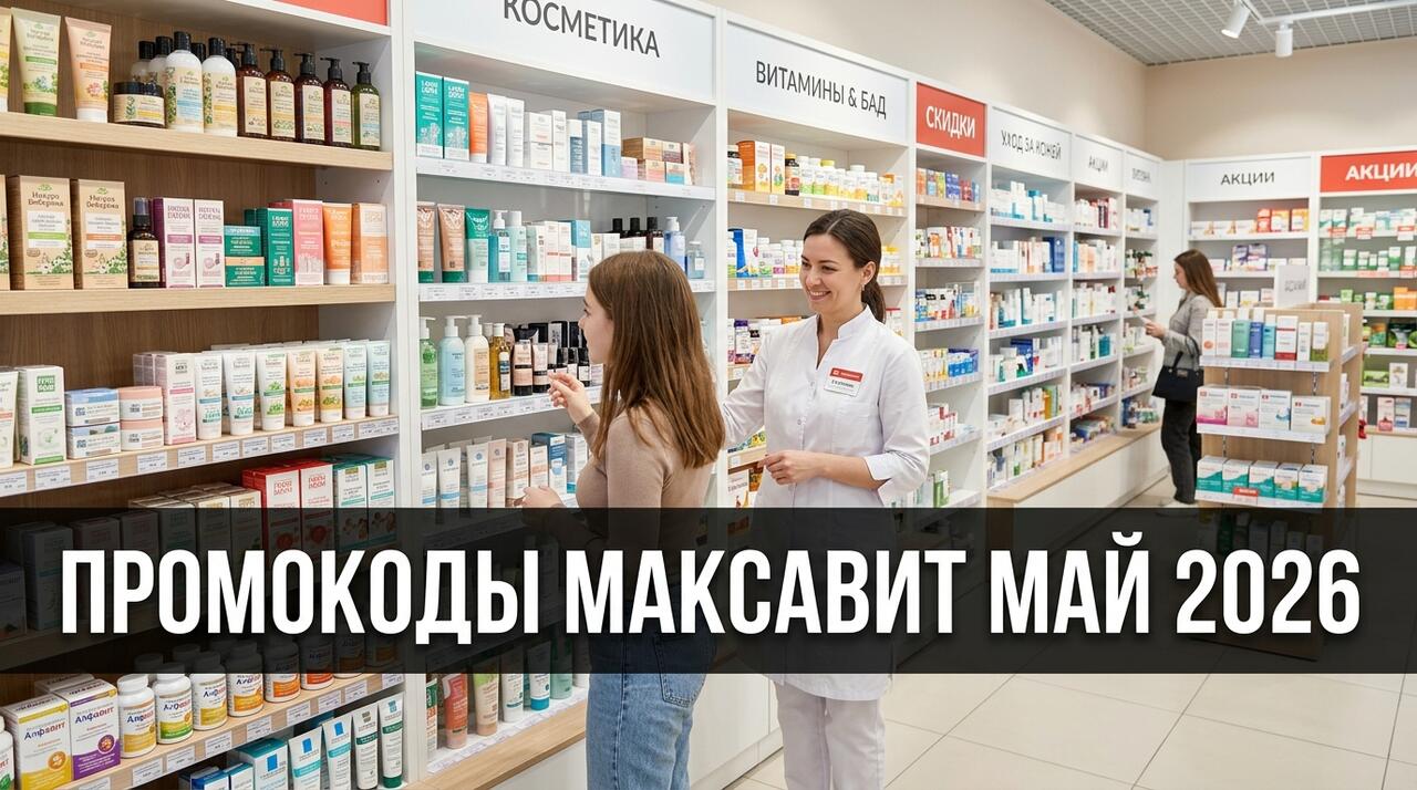 Промокоды Максавит на май 2026: как сэкономить в аптеке