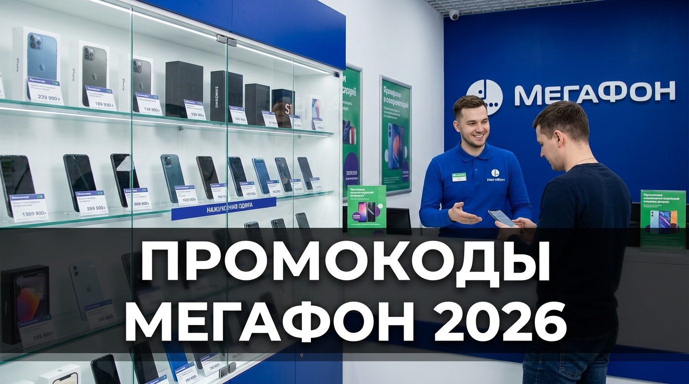 МегаФон — смартфоны 12 брендов с рассрочкой и Яндекс Сплит, промокод MEGA20