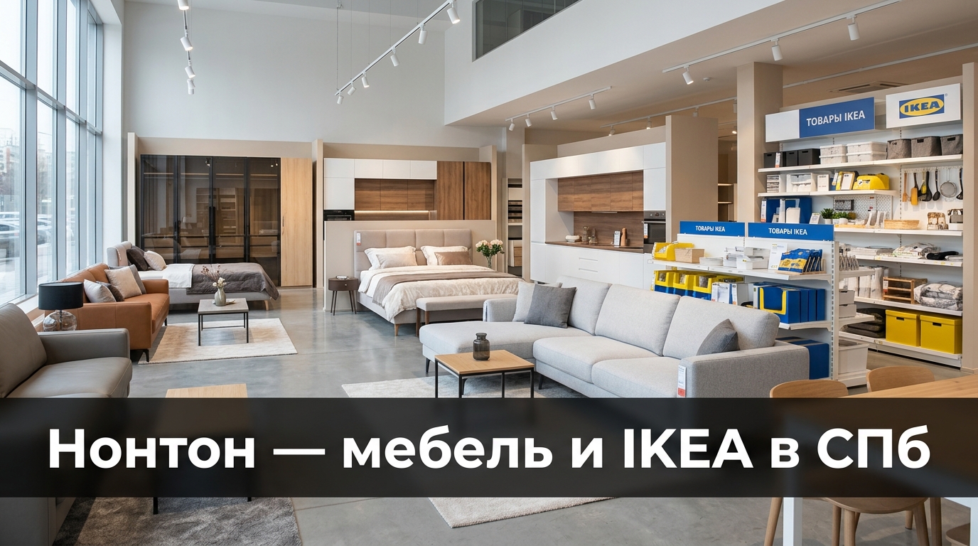 Промокоды Нонтон 2026 — скидки на мебель, диваны, кухни и товары IKEA с доставкой по Санкт-Петербургу и России на Rukodi