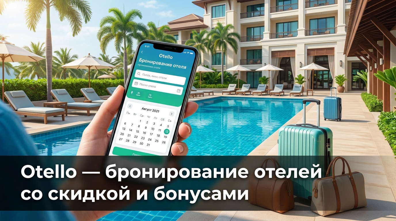 Otello — бронирование 21 000+ отелей с оплатой бонусами Спасибо до 99%