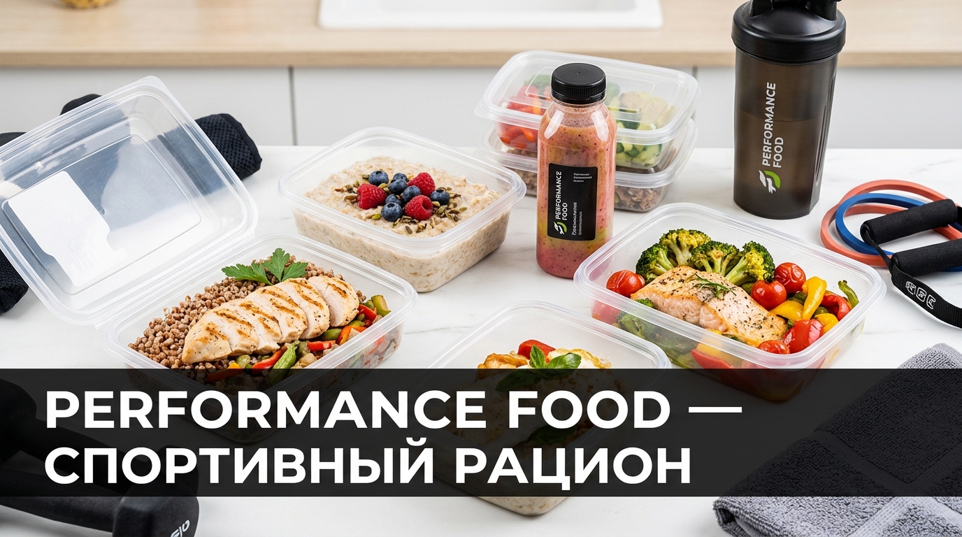 Performance Food — доставка готовых рационов здорового питания и спортивных диет по Москве с программами от 800 до 2600 ккал