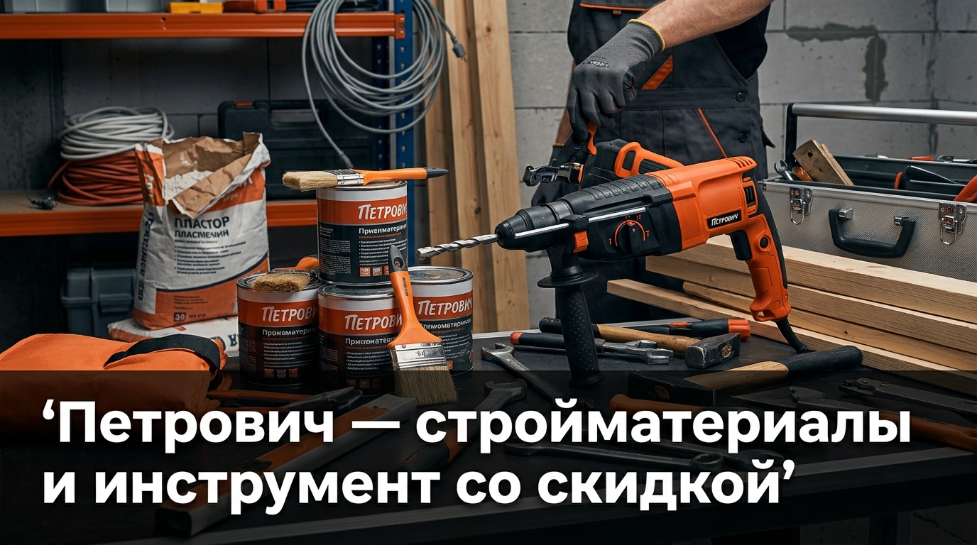 Петрович — стройматериалы, инструмент и аренда оборудования
