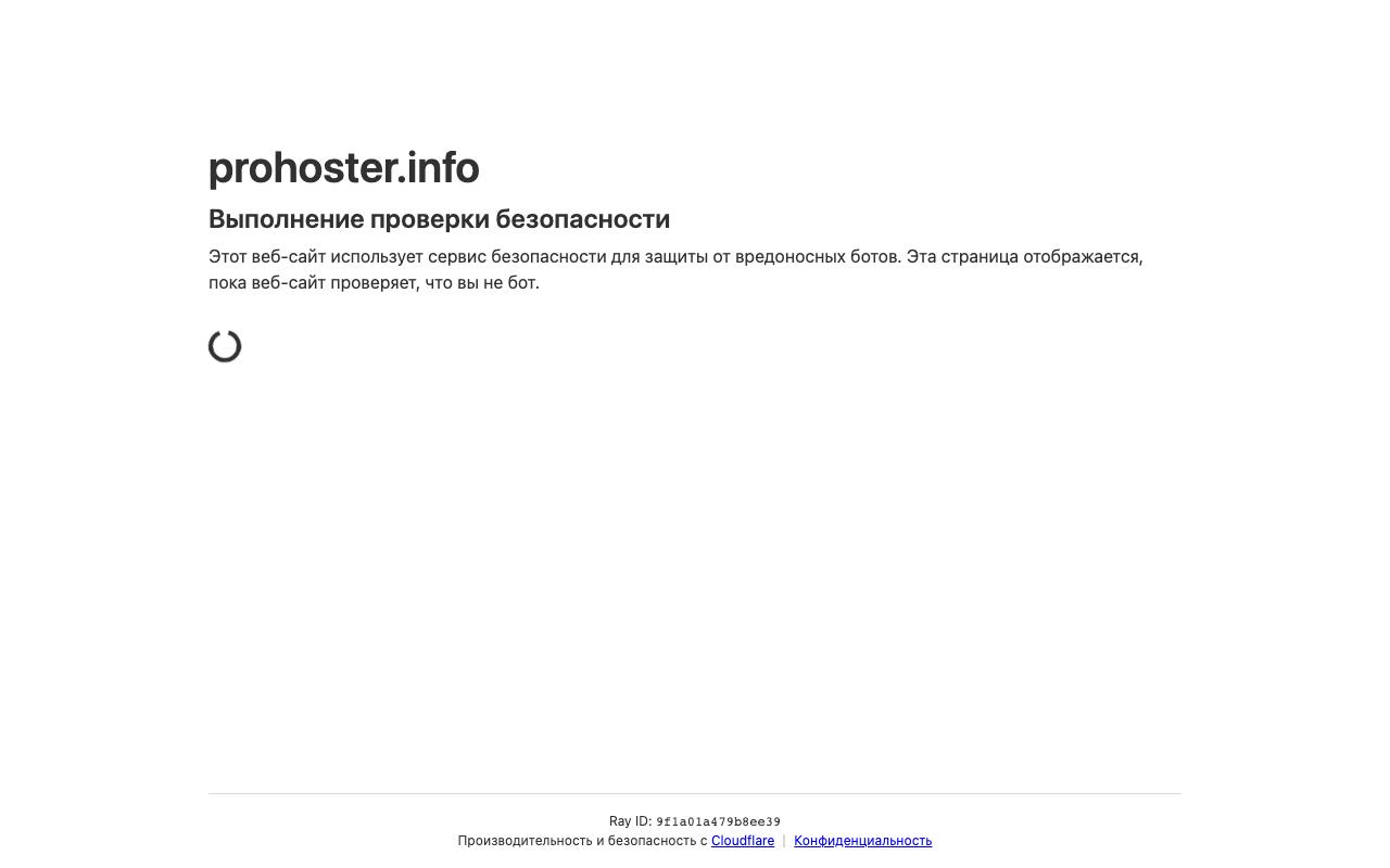 Скриншот сайта Прохостер (ProHoster)