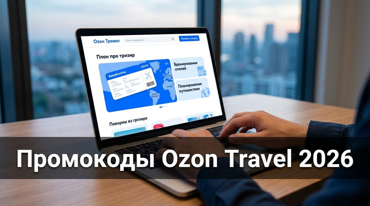 Промокоды Ozon Travel 2026 — скидки на отели, авиабилеты и туры
