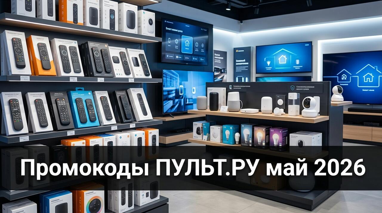 Промокоды ПУЛЬТ.РУ на май 2026: скидки на Hi-Fi и бытовую технику