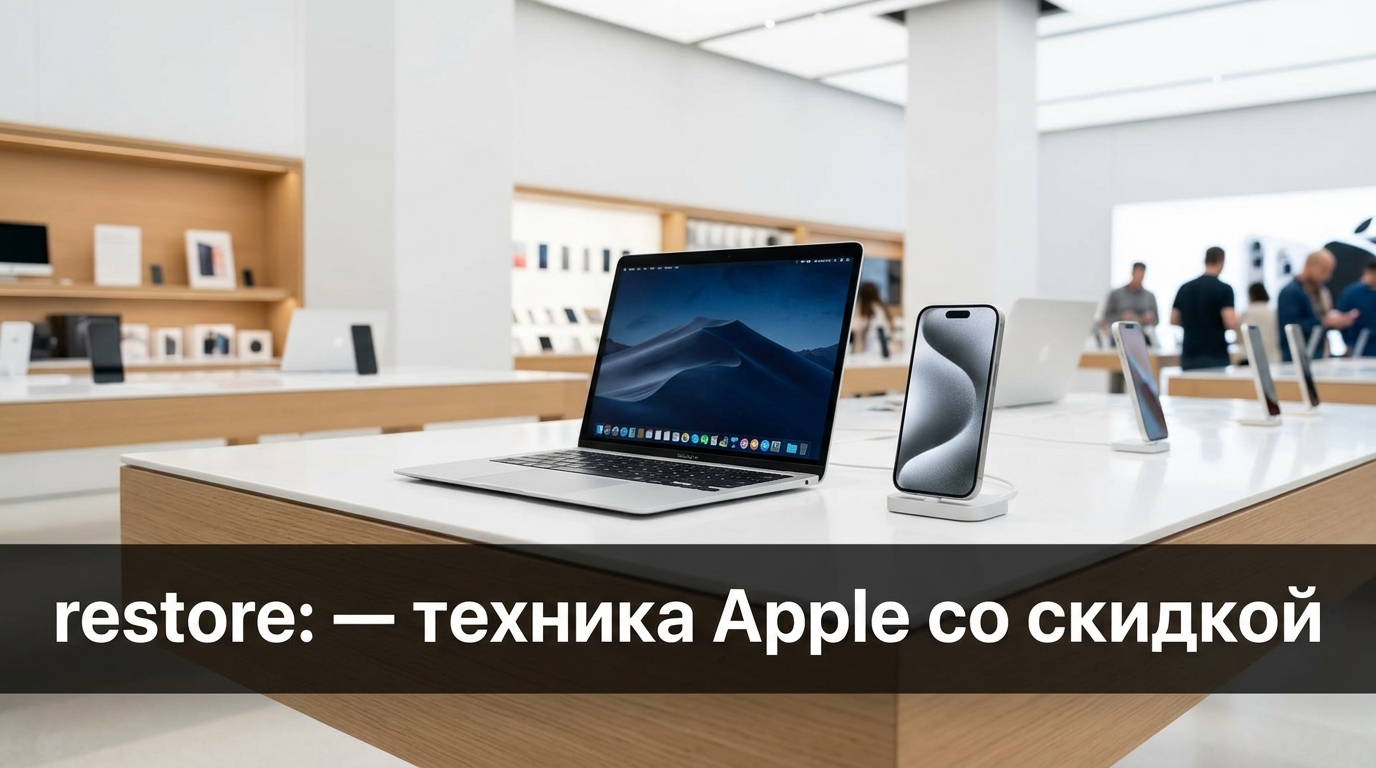 restore: — официальный Apple Premium Reseller: iPhone, MacBook, iPad с гарантией Apple