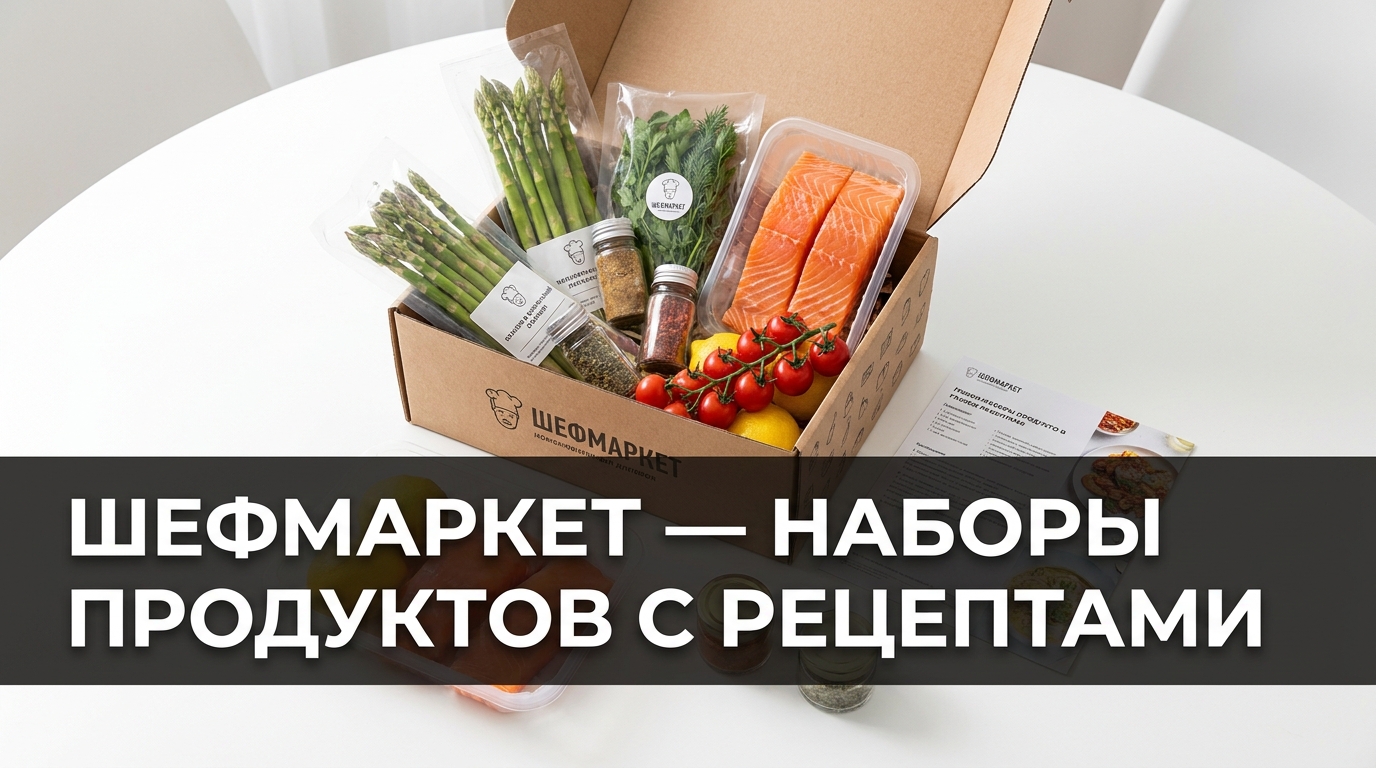 Промокоды Шефмаркет — скидки на наборы продуктов с пошаговыми рецептами и доставкой на неделю по Москве и Московской области