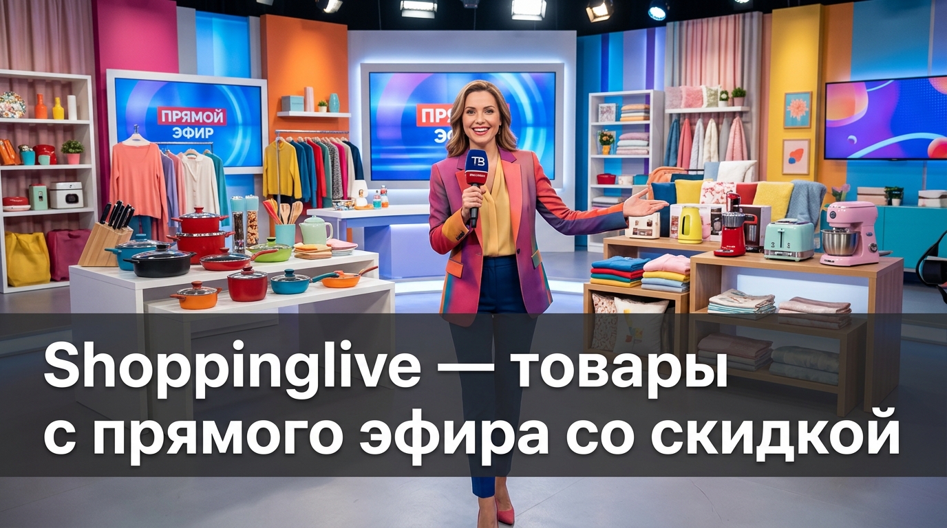 Shopping Live — российский ТВ-магазин 24/7: одежда, кухня, бьюти, фитнес