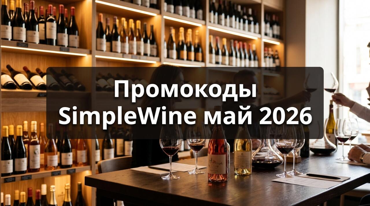 Промокоды SimpleWine на май 2026: скидки в винном интернет-магазине