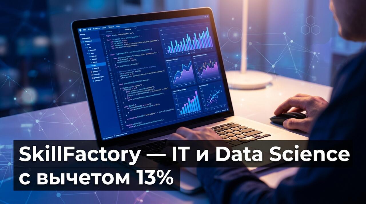 SkillFactory — IT и Data Science: 90+ программ, рассрочка, налоговый вычет 13%