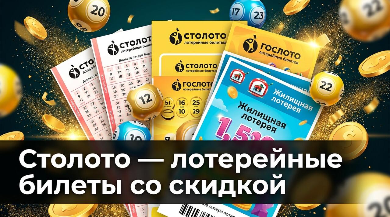 Столото — официальные государственные лотереи РФ: Русское лото, Жилищная, Гослото