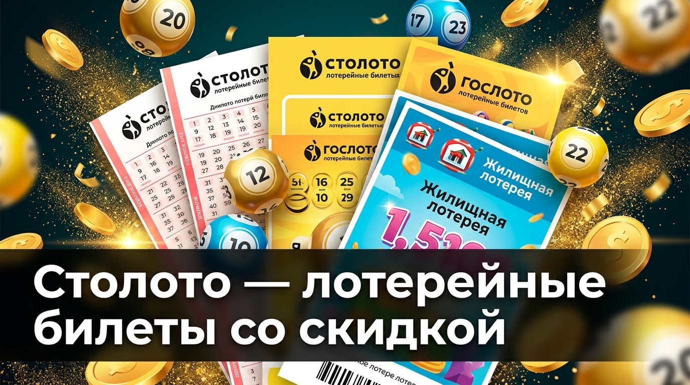 Столото — официальные государственные лотереи РФ: Русское лото, Жилищная, Гослото