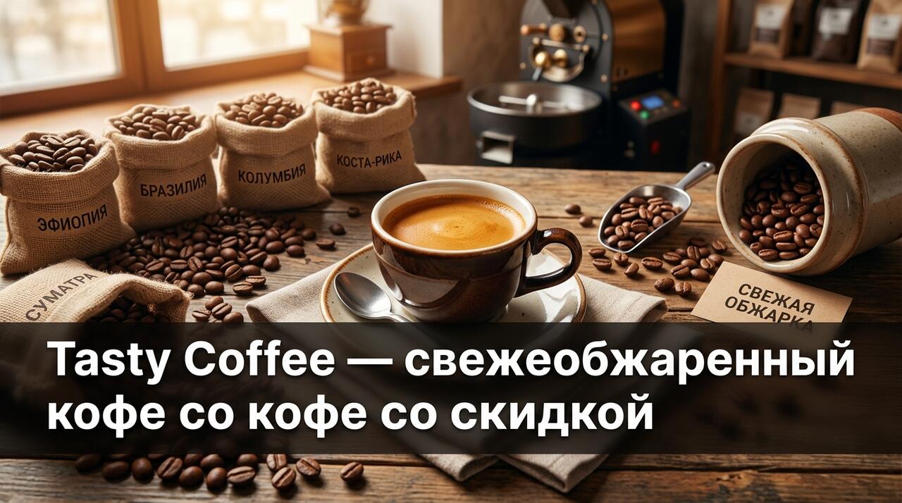 Tasty Coffee — свежеобжаренный кофе из 10 стран с доставкой по России