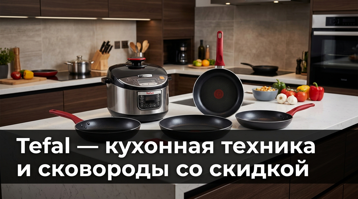 Tefal — кухонная техника и посуда: сковороды, мультиварки, аэрогрили, ремонтопригодность 15 лет