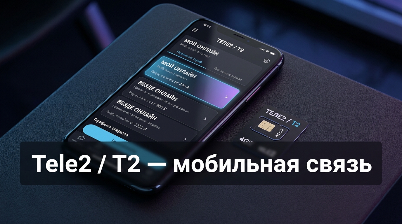 Промокоды Теле2 — скидки на тарифы мобильной связи, домашний интернет, eSIM и услуги оператора Т2 Mobile в России