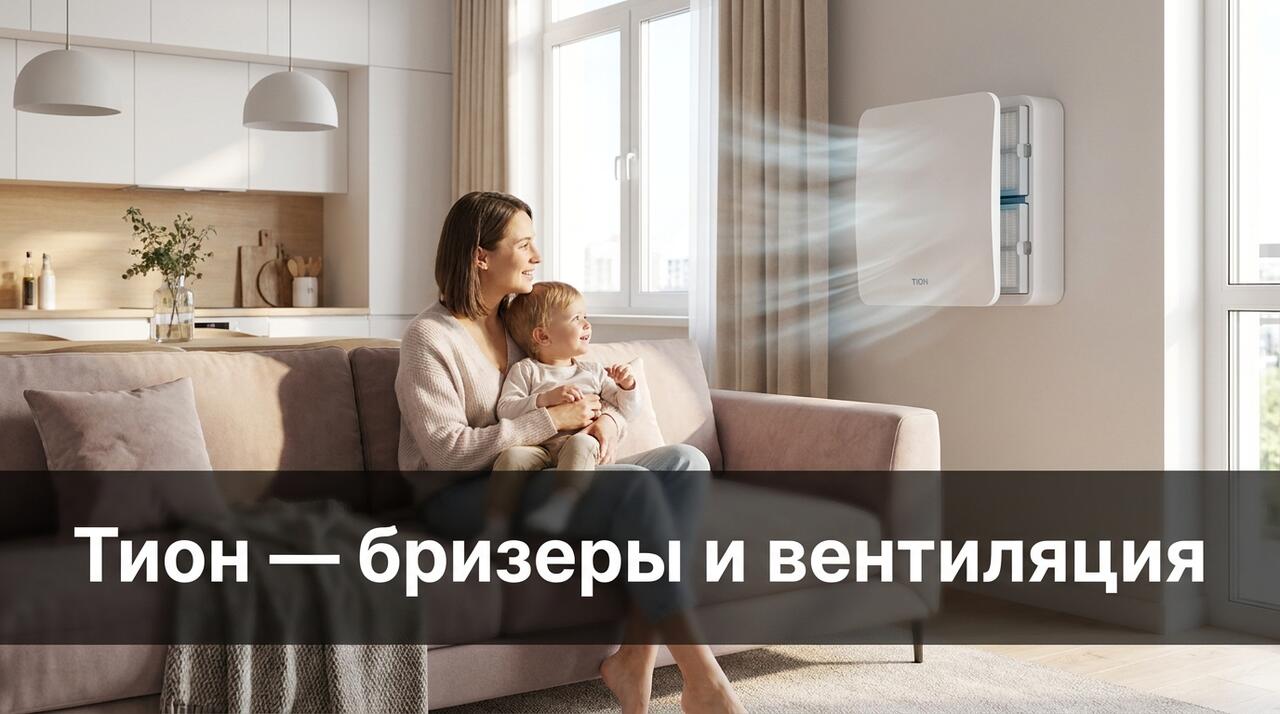 Промокоды Тион — скидки на бризеры и очистители воздуха с бесплатной доставкой и монтажом за 1 час