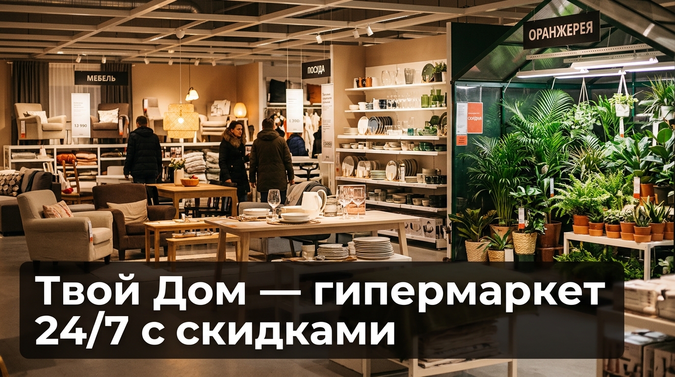 Твой Дом — гипермаркет всё для дома 24/7 с программой Драгоценности
