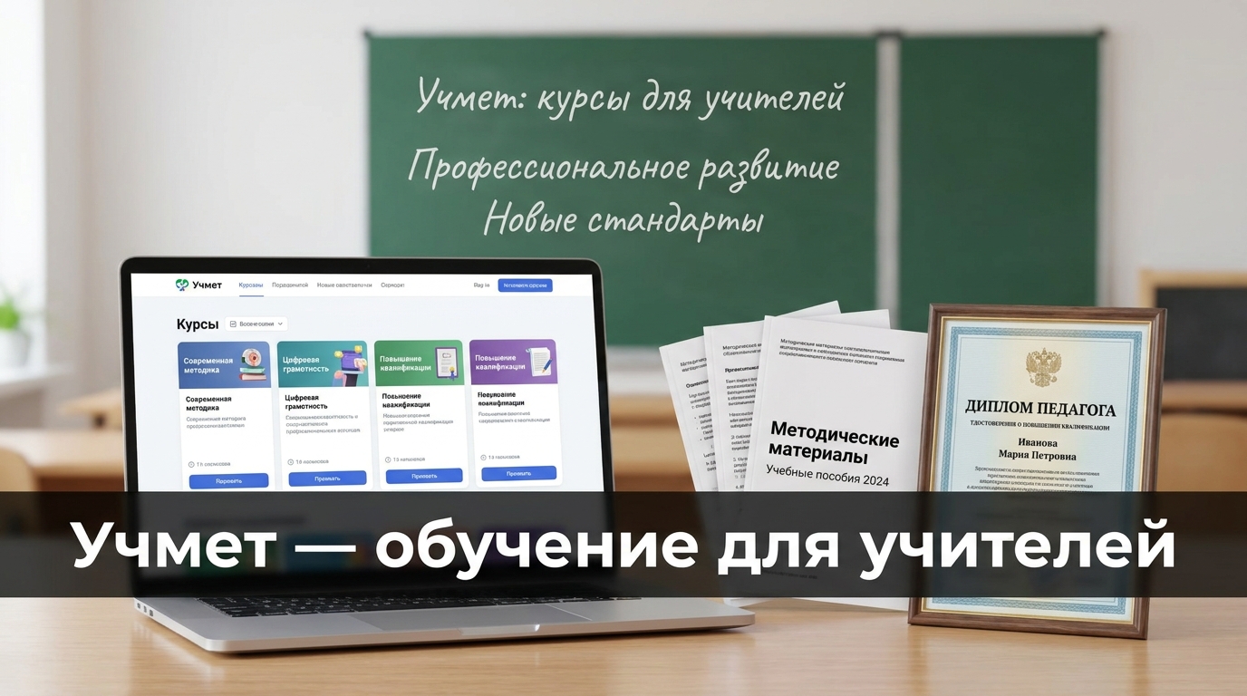 Промокоды Учмет — скидки до 80% на курсы повышения квалификации и переподготовки для педагогов
