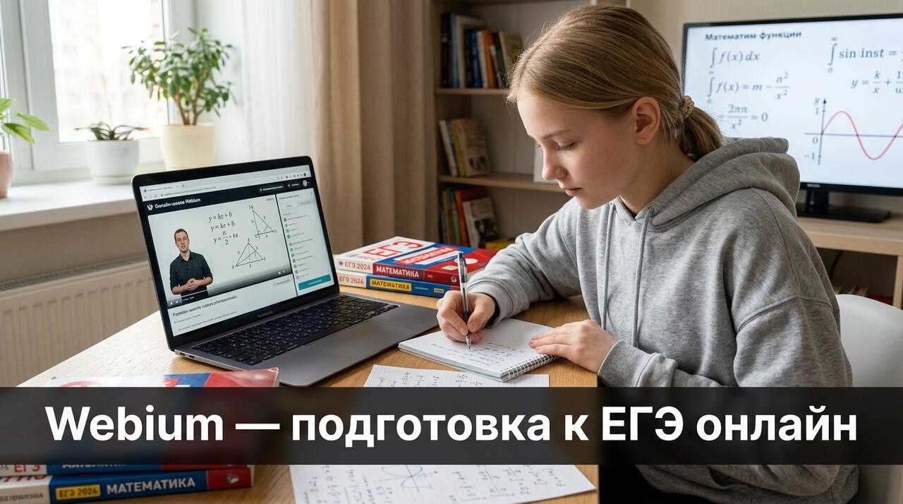 Webium — онлайн-школа подготовки к ЕГЭ и ОГЭ с 12-летней историей, более 134 000 учеников и средним баллом 73 на ЕГЭ