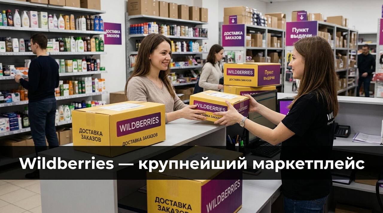 Wildberries — крупнейший российский маркетплейс с миллионами товаров, тысячами ПВЗ и WB Кошельком с кэшбэком до 5%