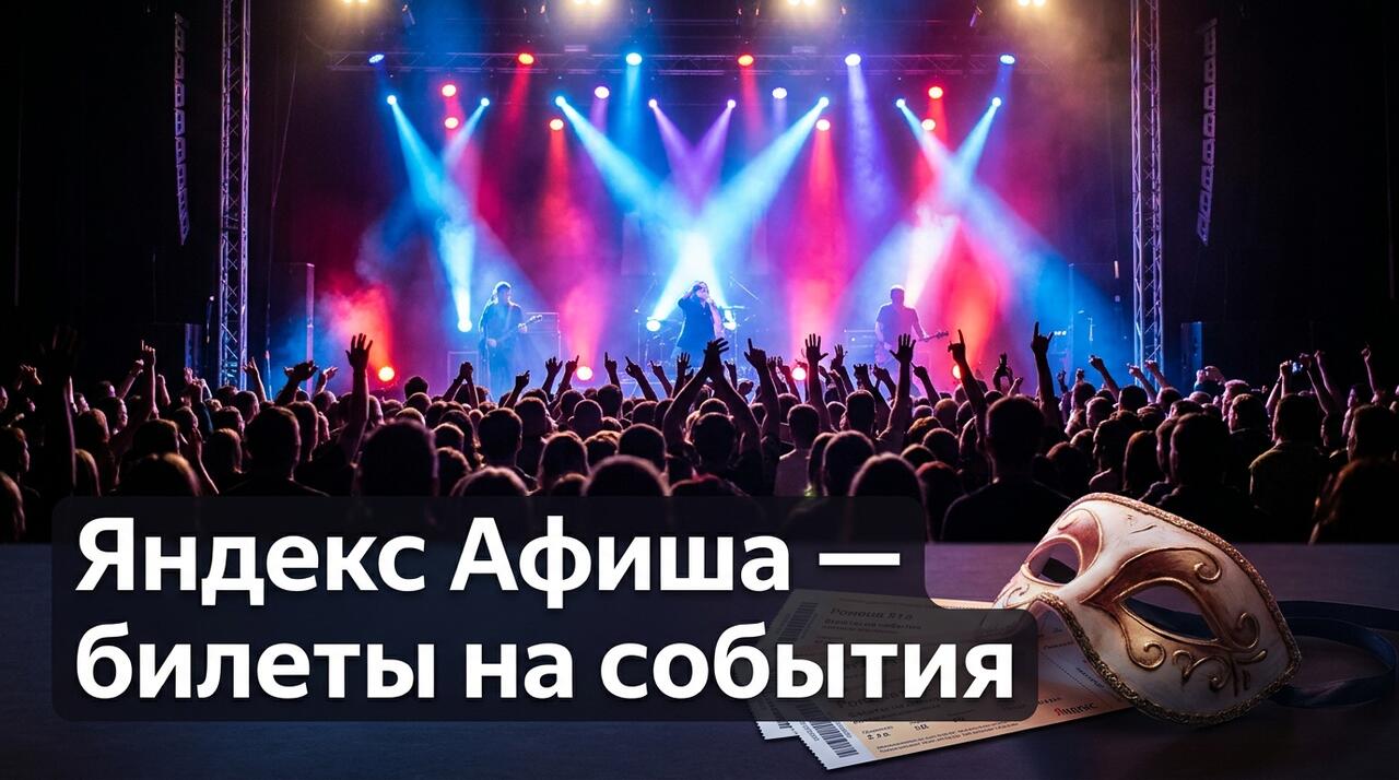 Яндекс Афиша — билеты на концерты, театр, кино и спорт онлайн
